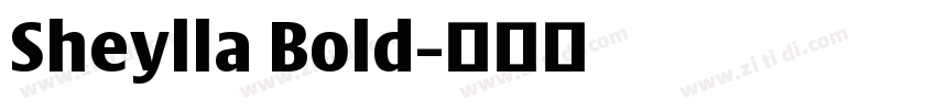 Sheylla Bold字体转换